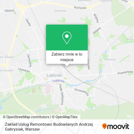 Mapa Zakład Usług Remontowo Budowlanych Andrzej Gabrysiak