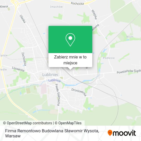 Mapa Firma Remontowo Budowlana Sławomir Wysota