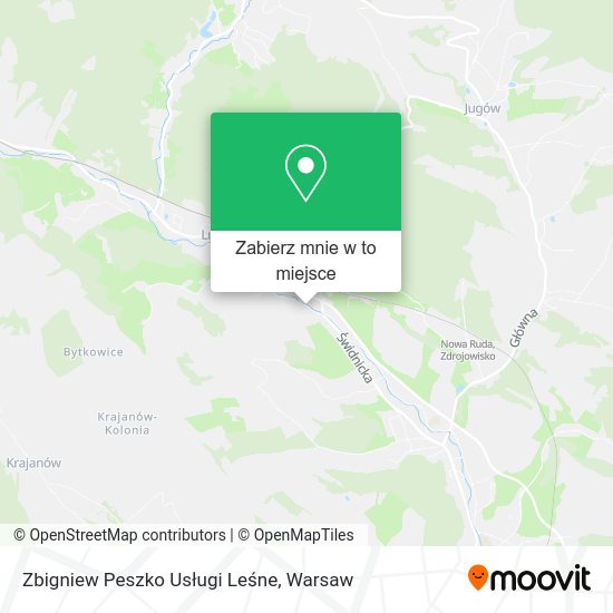 Mapa Zbigniew Peszko Usługi Leśne