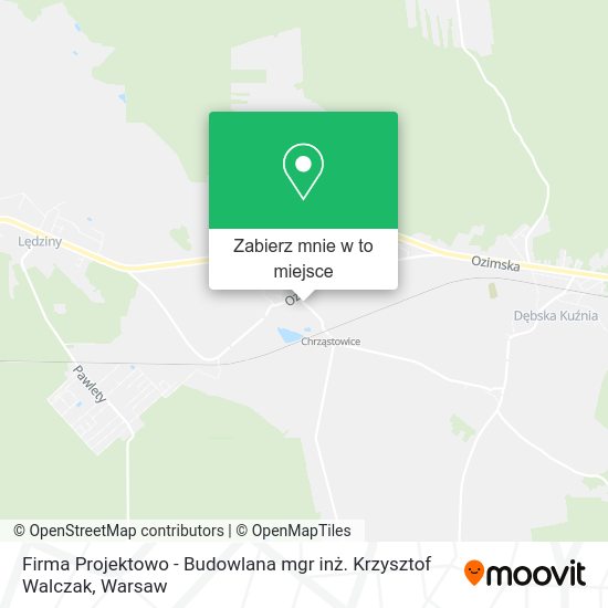 Mapa Firma Projektowo - Budowlana mgr inż. Krzysztof Walczak