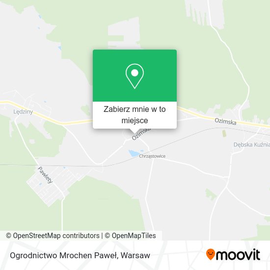 Mapa Ogrodnictwo Mrochen Paweł