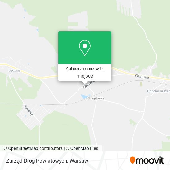 Mapa Zarząd Dróg Powiatowych