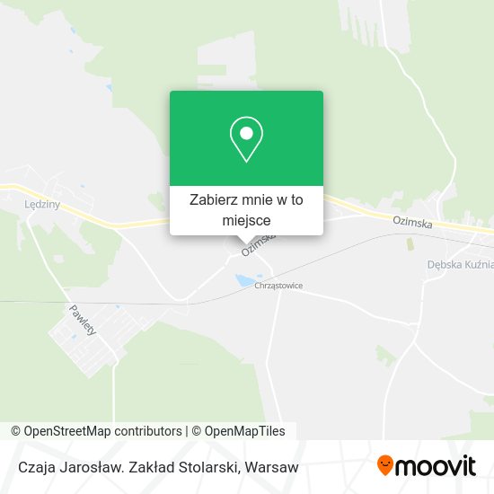 Mapa Czaja Jarosław. Zakład Stolarski