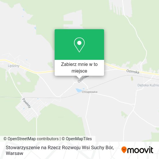 Mapa Stowarzyszenie na Rzecz Rozwoju Wsi Suchy Bór