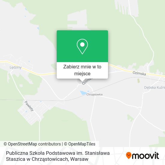 Mapa Publiczna Szkoła Podstawowa im. Stanisława Staszica w Chrząstowicach