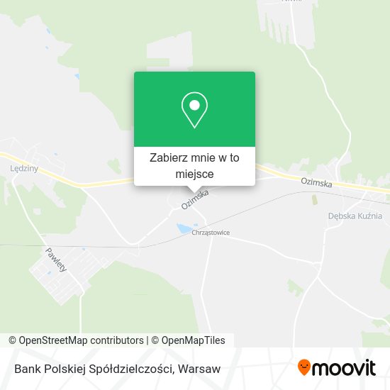 Mapa Bank Polskiej Spółdzielczości