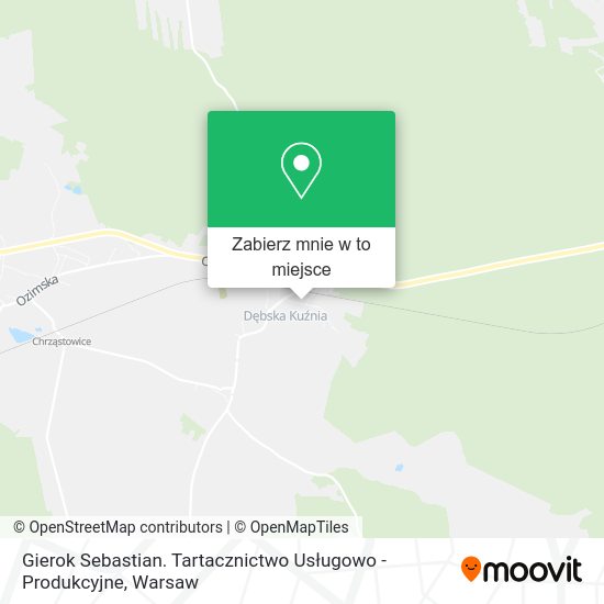 Mapa Gierok Sebastian. Tartacznictwo Usługowo - Produkcyjne