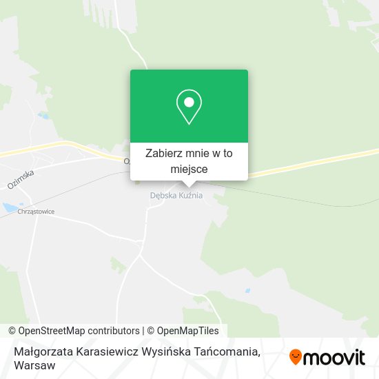 Mapa Małgorzata Karasiewicz Wysińska Tańcomania