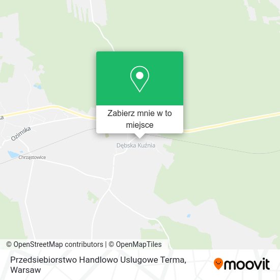 Mapa Przedsiebiorstwo Handlowo Uslugowe Terma