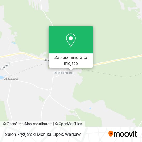 Mapa Salon Fryzjerski Monika Lipok