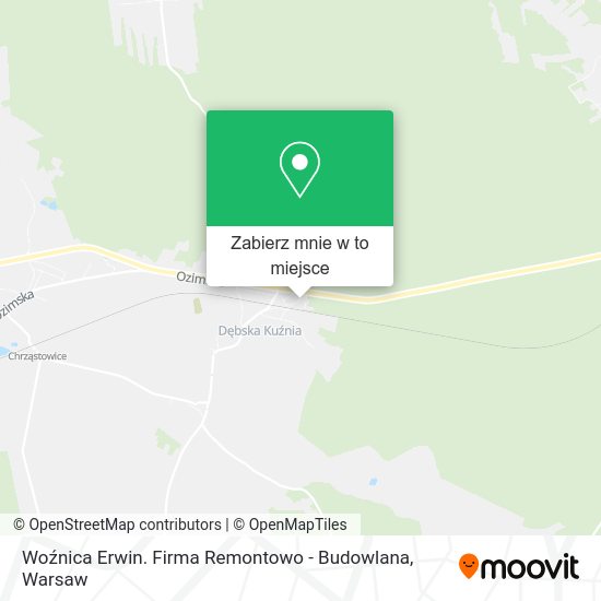 Mapa Woźnica Erwin. Firma Remontowo - Budowlana