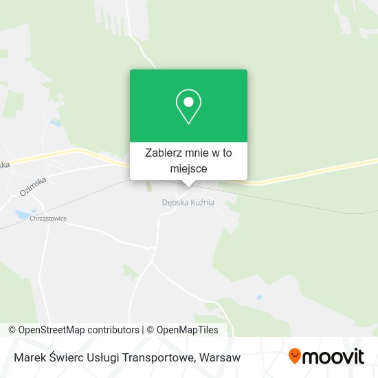 Mapa Marek Świerc Usługi Transportowe