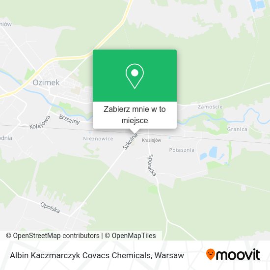 Mapa Albin Kaczmarczyk Covacs Chemicals