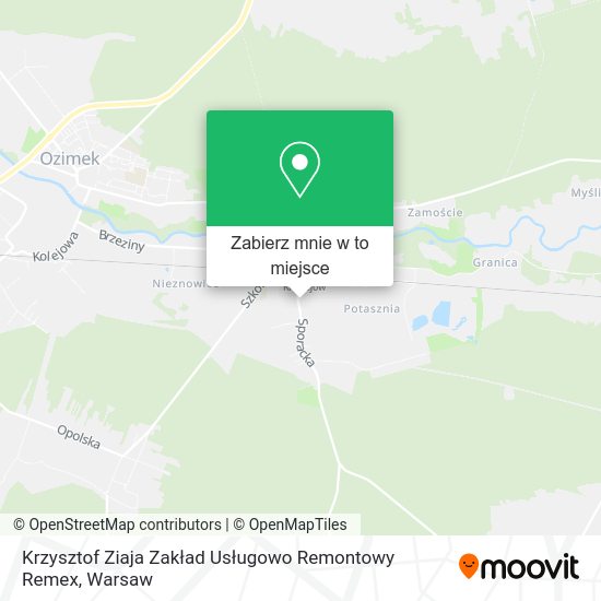 Mapa Krzysztof Ziaja Zakład Usługowo Remontowy Remex