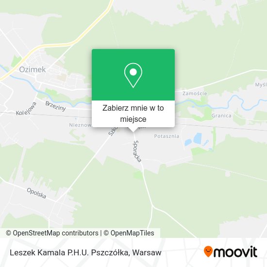 Mapa Leszek Kamala P.H.U. Pszczółka