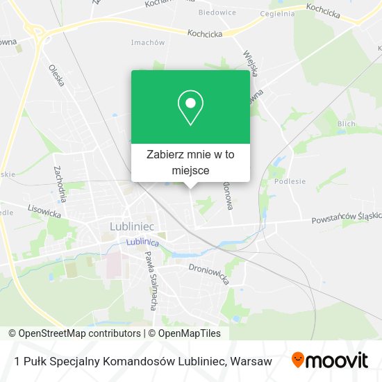 Mapa 1 Pułk Specjalny Komandosów Lubliniec