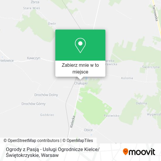 Mapa Ogrody z Pasją - Usługi Ogrodnicze Kielce / Świętokrzyskie