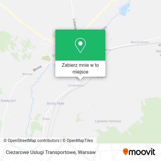 Mapa Ciezarowe Uslugi Transportowe