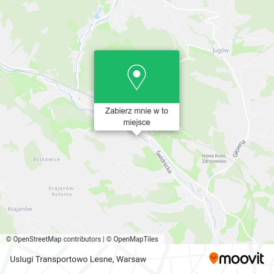 Mapa Uslugi Transportowo Lesne