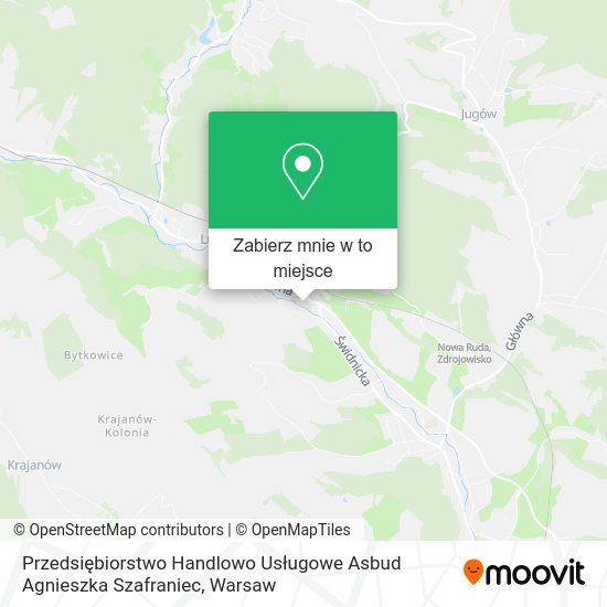 Mapa Przedsiębiorstwo Handlowo Usługowe Asbud Agnieszka Szafraniec