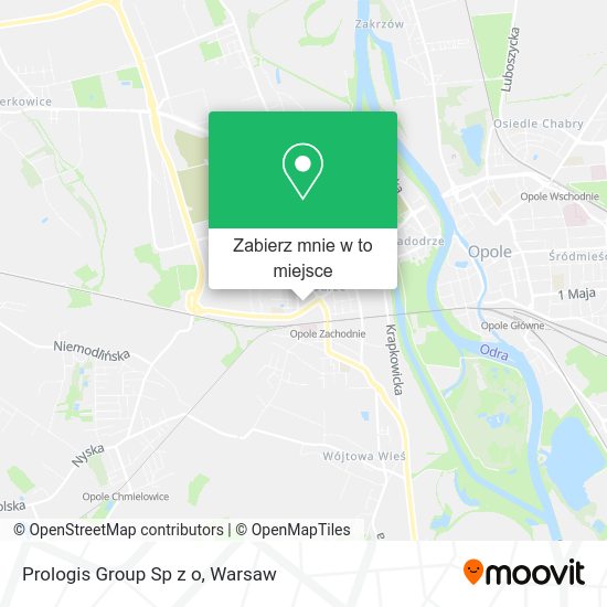 Mapa Prologis Group Sp z o