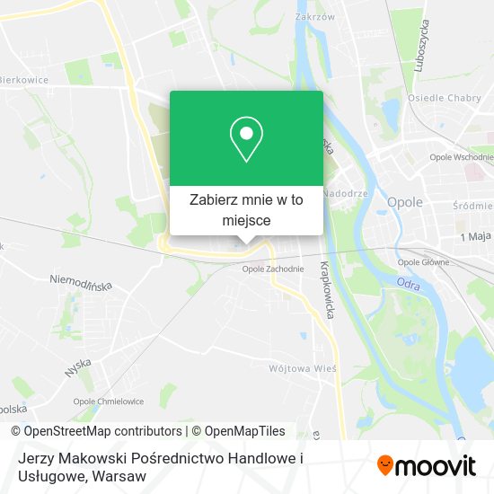 Mapa Jerzy Makowski Pośrednictwo Handlowe i Usługowe