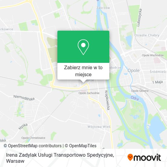 Mapa Irena Zadylak Usługi Transportowo Spedycyjne