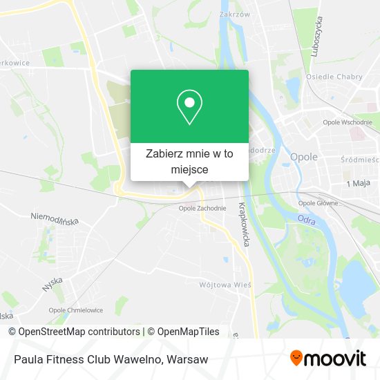 Mapa Paula Fitness Club Wawelno