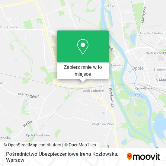 Mapa Pośrednictwo Ubezpieczeniowe Irena Kozłowska