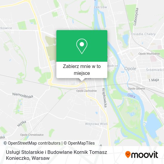 Mapa Usługi Stolarskie i Budowlane Kornik Tomasz Konieczko