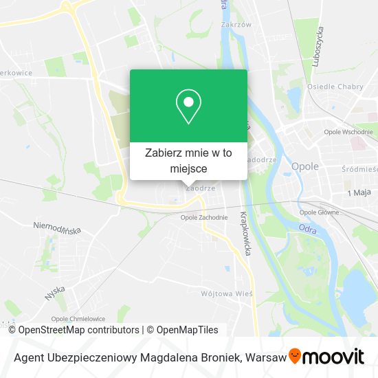 Mapa Agent Ubezpieczeniowy Magdalena Broniek