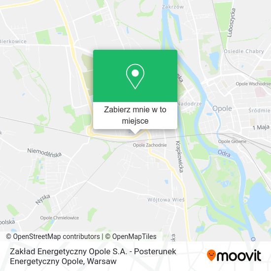 Mapa Zakład Energetyczny Opole S.A. - Posterunek Energetyczny Opole