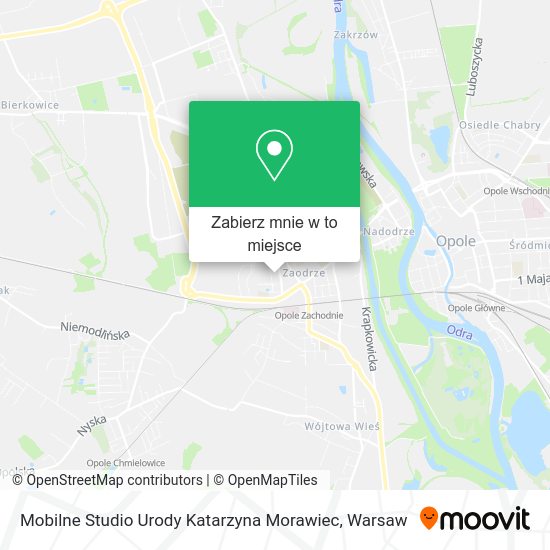 Mapa Mobilne Studio Urody Katarzyna Morawiec