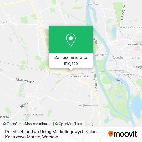 Mapa Przedsiębiorstwo Usług Marketingowych Kalan Kostrzewa Marcin