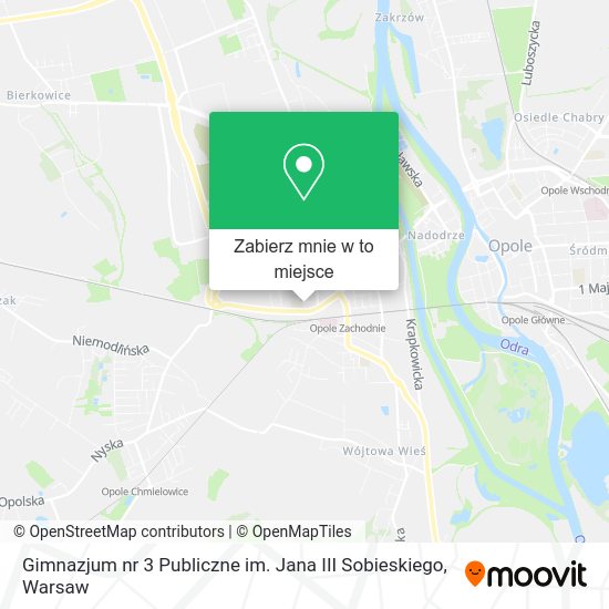 Mapa Gimnazjum nr 3 Publiczne im. Jana III Sobieskiego