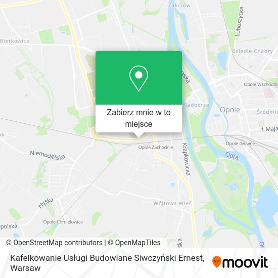 Mapa Kafelkowanie Usługi Budowlane Siwczyński Ernest