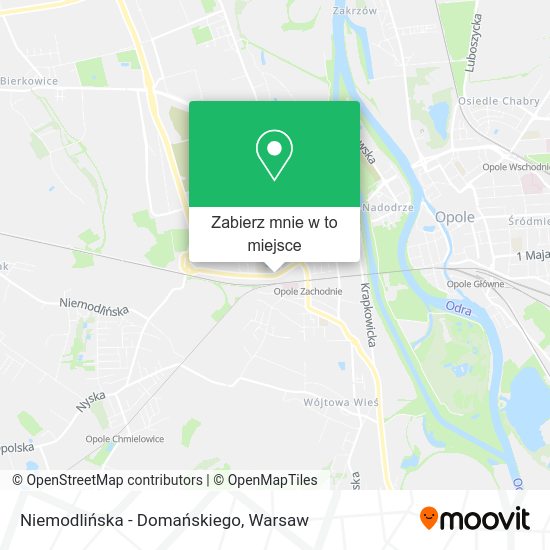 Mapa Niemodlińska - Domańskiego