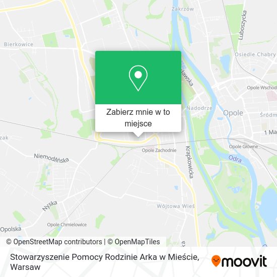 Mapa Stowarzyszenie Pomocy Rodzinie Arka w Mieście