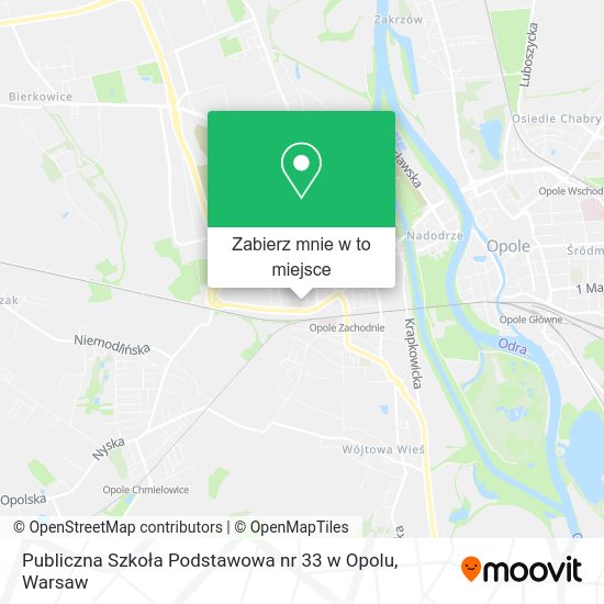 Mapa Publiczna Szkoła Podstawowa nr 33 w Opolu