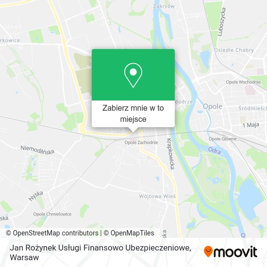 Mapa Jan Rożynek Usługi Finansowo Ubezpieczeniowe