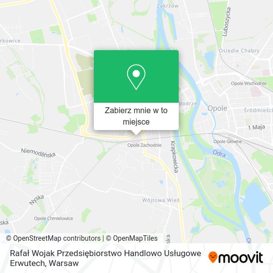 Mapa Rafał Wojak Przedsiębiorstwo Handlowo Usługowe Erwutech