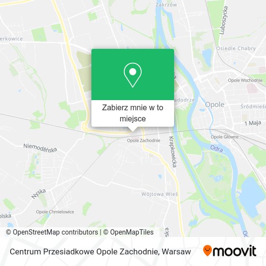 Mapa Centrum Przesiadkowe Opole Zachodnie