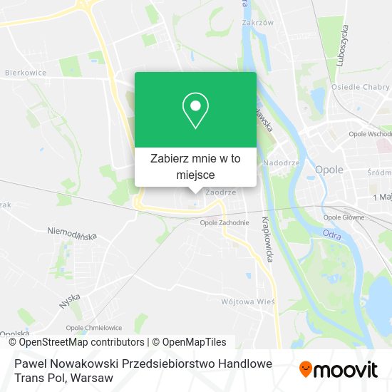 Mapa Pawel Nowakowski Przedsiebiorstwo Handlowe Trans Pol