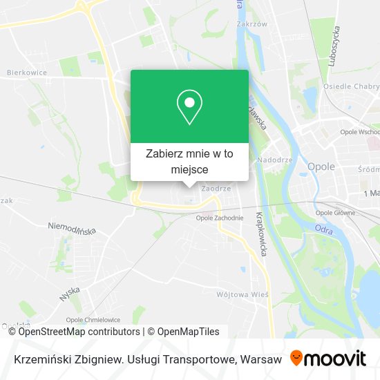 Mapa Krzemiński Zbigniew. Usługi Transportowe