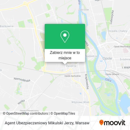 Mapa Agent Ubezpieczeniowy Mikulski Jerzy