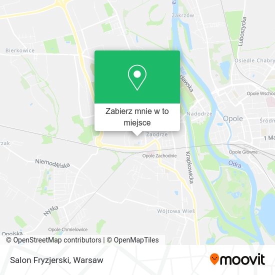 Mapa Salon Fryzjerski