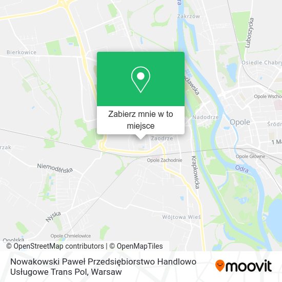 Mapa Nowakowski Paweł Przedsiębiorstwo Handlowo Usługowe Trans Pol