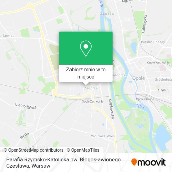 Mapa Parafia Rzymsko-Katolicka pw. Błogosławionego Czesława