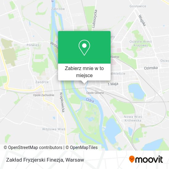 Mapa Zakład Fryzjerski Finezja