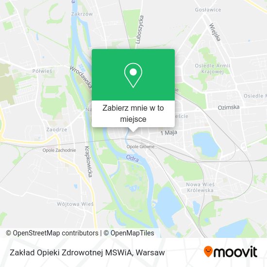 Mapa Zakład Opieki Zdrowotnej MSWiA